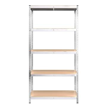 5-Layer Heavy-Duty Shelves – Sturdy Steel & Engineered Wood