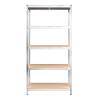 5-Layer Heavy-Duty Shelves – Sturdy Steel & Engineered Wood