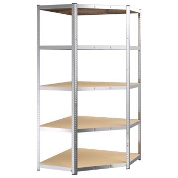 5-Layer Heavy-Duty Shelves – Sturdy Steel & Engineered Wood