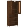 Stylish Highboard Brown Oak - 69.5x34x180 cm | HipoMarket