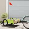 Bike Trailer Green Oxford Fabric and Iron Colour green Size 135 x 68 x 38.5 cm 