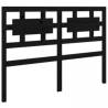 Black Solid Wood Bed Frame 150x200 cm King Size | HipoMarket