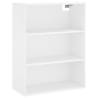 Stylish Highboard White 69.5x34x180 cm - Durable Engineered Wood