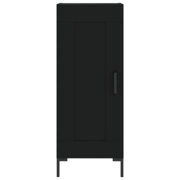 Stylish Highboard Black 180 cm - Durable Engineered Wood