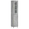 Elegant Highboard in Concrete Grey - Stylish Storage Solution