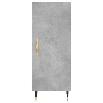 Elegant Highboard in Concrete Grey - Stylish Storage Solution