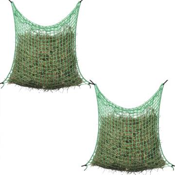 Hay Nets 4 pcs Square 0.9x1 m - Durable Horse Feeders