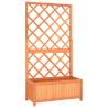 Garden Trellis Planter Brown 70x30x135 cm Solid Firwood Colour brown Size 70 x 30 x 135 cm Quantity in Package 1 