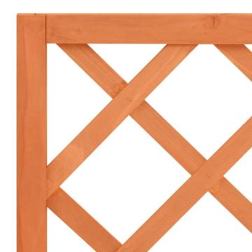 Garden Trellis Planter Brown 70x30x135 cm - Solid Firwood