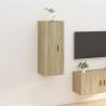 Wall Mounted TV Cabinet Sonoma Oak 40x34,5x100 cm Colour sonoma oak Quantity in Package 1 Height 100 cm Width 40 cm 