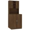 Washing Machine Cabinet in Brown Oak - Stylish Storage Solution