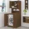 Washing Machine Cabinet in Brown Oak - Stylish Storage Solution