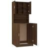 Washing Machine Cabinet in Brown Oak - Stylish Storage Solution