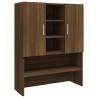 Washing Machine Cabinet in Brown Oak - Stylish Storage Solution