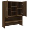 Washing Machine Cabinet in Brown Oak - Stylish Storage Solution