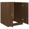 Washing Machine Cabinet in Brown Oak - Stylish Storage Solution