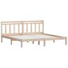 Solid Wood Pine Bed Frame 200x200 cm | HipoMarket