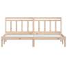 Solid Wood Pine Bed Frame 200x200 cm | HipoMarket