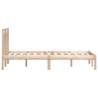 Solid Wood Pine Bed Frame 200x200 cm | HipoMarket