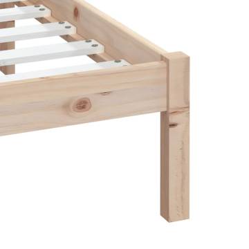 Solid Wood Pine Bed Frame 200x200 cm | HipoMarket