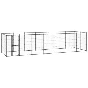 Outdoor Dog Kennel Steel 16.94 m² | Durable & Secure