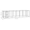 Outdoor Dog Kennel Steel 16.94 m² | Durable & Secure