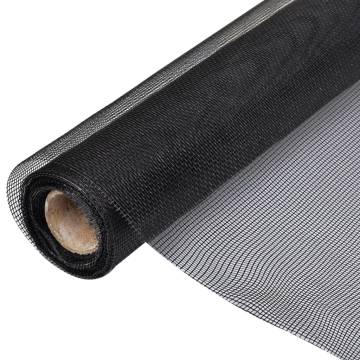 Black Fiberglass Mesh Screen 100x1000 cm for DIY & Repairs