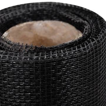 Black Fiberglass Mesh Screen 100x1000 cm for DIY & Repairs