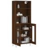 Elegant Brown Oak Highboard - 69.5x34x180 cm | HipoMarket