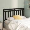 Bed Headboard Black 146x4x100 cm Solid Wood Pine Colour black Size 146 x 100 cm Quantity in Package 1 