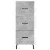 Stylish Highboard in Concrete Grey - 34.5x34x180 cm