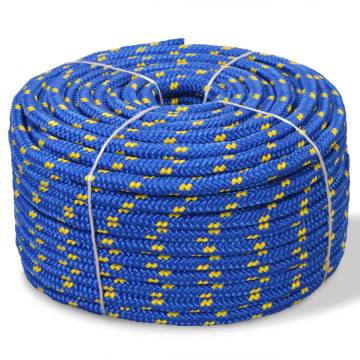 Marine Rope Polypropylene 6mm 100m Blue - Durable & Weatherproof