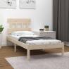 Solid Wood Bed Frame 75x190 cm - Small Single | HiPoMarket