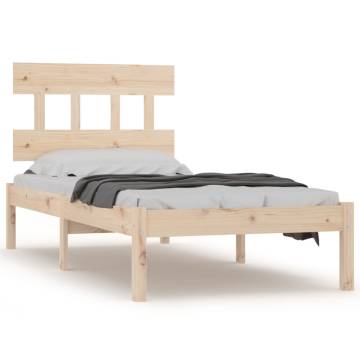 Solid Wood Bed Frame 75x190 cm - Small Single | HiPoMarket