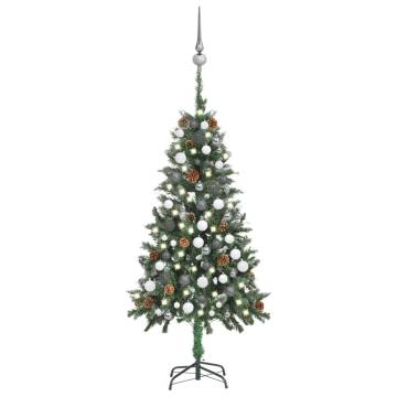 Buy Artificial Pre-lit Christmas Tree 150 cm with Ball Set