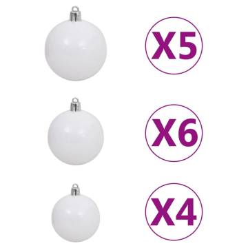 Buy Artificial Pre-lit Christmas Tree 150 cm with Ball Set