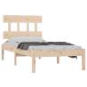 Solid Wood Bed Frame 75x190 cm - Small Single | HiPoMarket