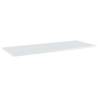 High Gloss White Bookshelf Boards - 4 pcs | HipoMarket