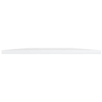 High Gloss White Bookshelf Boards - 4 pcs | HipoMarket