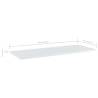 High Gloss White Bookshelf Boards - 4 pcs | HipoMarket