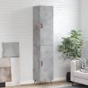 Highboard Concrete Grey 34.5x34x180 cm Engineered Wood Colour concrete grey Quantity in Package 1 Model 1 door 