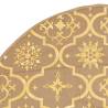 Luxury Yellow Christmas Tree Skirt with Sock - 150 cm Fabric