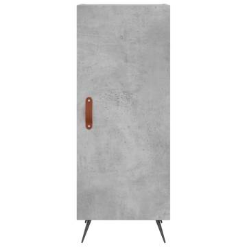 Stylish Highboard Concrete Grey - Durable Engineered Wood 180 cm