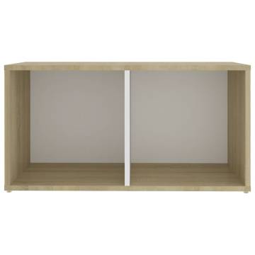 Stylish TV Cabinets 2 pcs in White & Sonoma Oak | HipoMarket