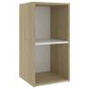 Stylish TV Cabinets 2 pcs in White & Sonoma Oak | HipoMarket