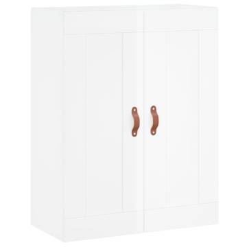 Highboard High Gloss White - 69.5x34x180 cm | Hipomarket