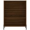 Stylish Highboard in Brown Oak - 69.5x32.5x180 cm