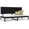 Day Bed Black 90x200 cm Solid Wood Pine - Stylish & Practical