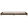 Smoked Oak Bed Frame 100x200 cm - Durable Engineered Wood