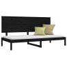 Day Bed Black 90x200 cm Solid Wood Pine - Stylish & Practical